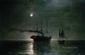 Ivan Aivazovsky ships in the stillness of the night Seascape